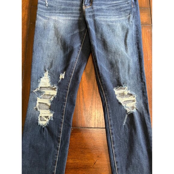 American Eagle Outfitters Hi-Rise Jegging Denim Distressed Jeans Size 6 - Picture 3 of 8
